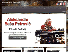 Tablet Screenshot of aleksandarpetrovic.org